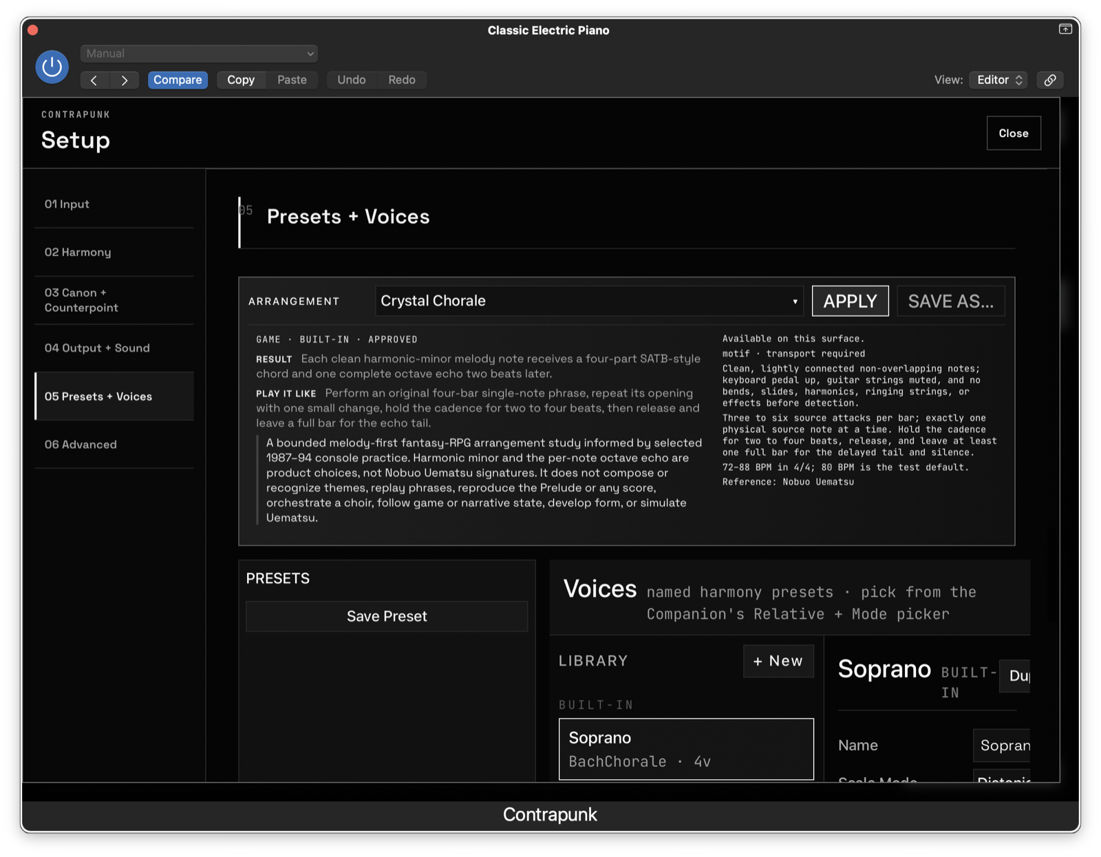 Crystal Chorale · approved arrangement with performance guidance and complete setup